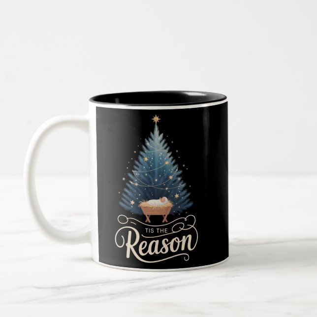 Tasse 2 Couleurs C'Est La Raison De La Bible De Noël Religieuse Chr (Gauche)