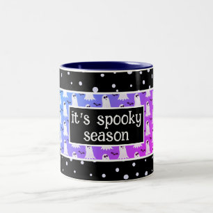 Tasse 2 Couleurs C'est la saison effrayante Violet/Noir Halloween