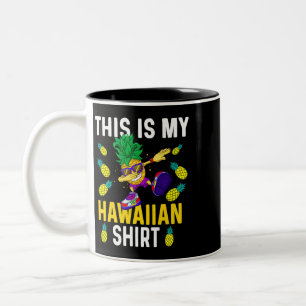Tasse 2 Couleurs C'est mon Aloha Hawaiian Shirt Pineappy Dabbing