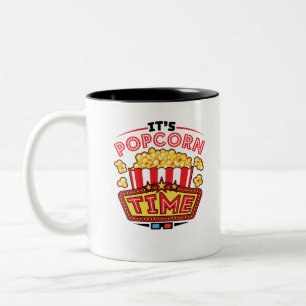Tasse 2 Couleurs C'est Popcorn Time Movie Lover