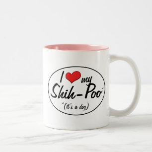 Tasse 2 Couleurs C'est un chien ! J'aime mon Shih-Poo