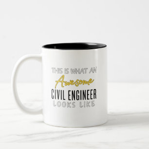 Tasse 2 Couleurs C'est un ingénieur civil génial