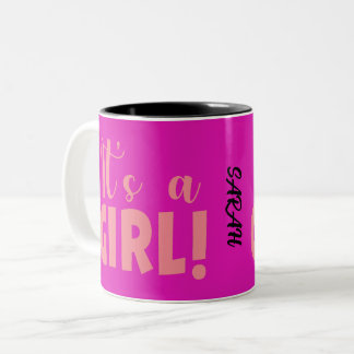 Tasse 2 Couleurs C'est une fille Sarah