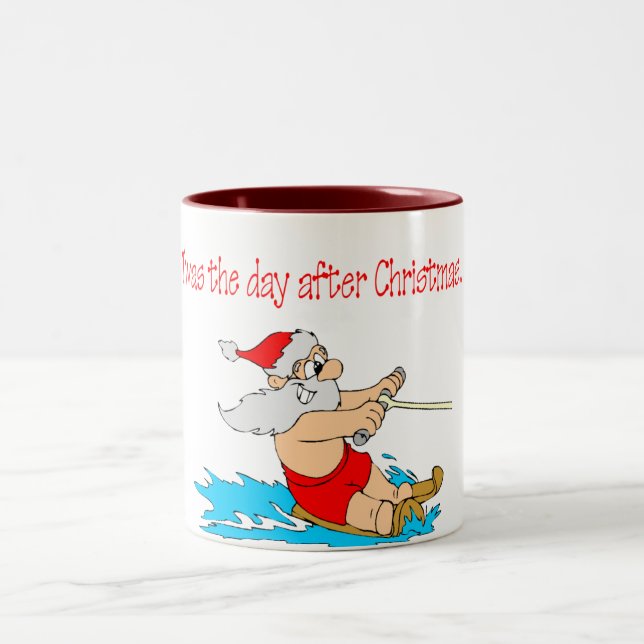 Tasse 2 Couleurs C'Était Le Jour Après Noël (Centre)