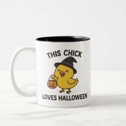 Tasse 2 Couleurs Cette fille adore Halloween drôle