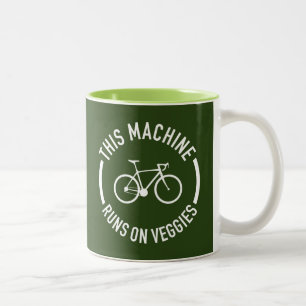 Tasse 2 Couleurs Cette Machine Fonctionne Sur Un Vélo Légume