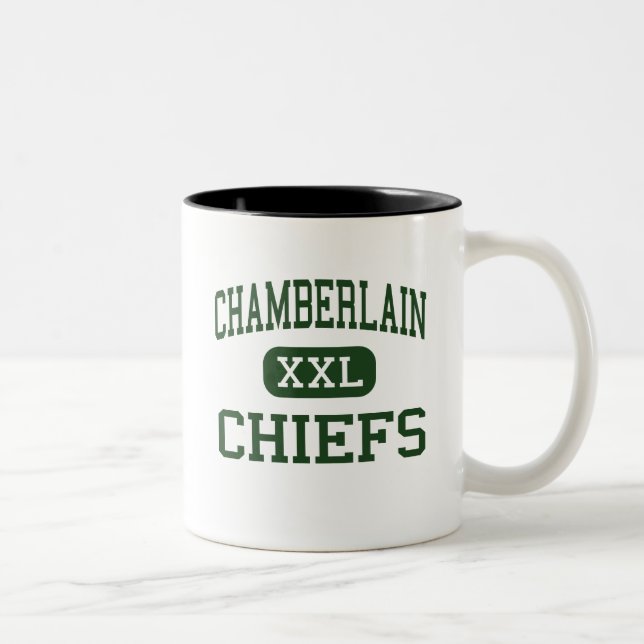 Tasse 2 Couleurs Chamberlain - chefs - lycée - Tampa la Floride (Droit)