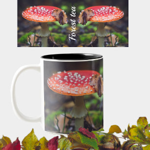 Tasse 2 Couleurs Champignons de l'Agaric de la Mouche rouge dans la