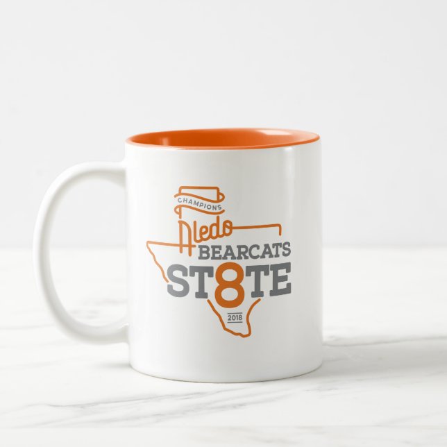 Tasse 2 Couleurs Champion "St8te" - 11oz d'état du Bearcat 2018 (Gauche)