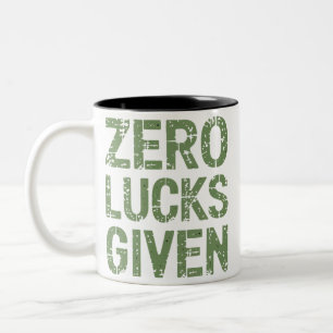 Tasse 2 Couleurs Chance nulle pour la Saint-Patrick hilarante