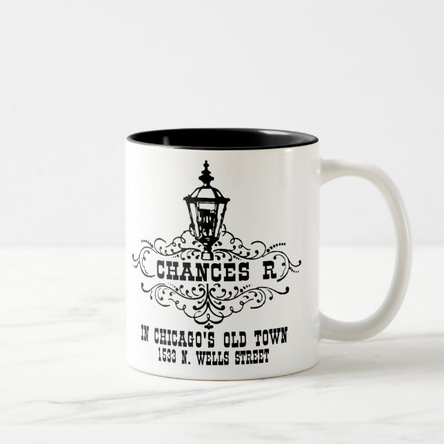Tasse 2 Couleurs Chances R Restaurant, Chicago et Chicago (Droit)
