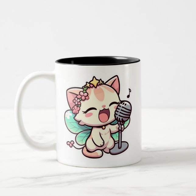 Tasse 2 Couleurs Chant fée mignonne (Gauche)