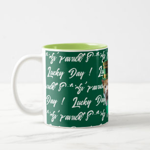 Tasse 2 Couleurs Chapeau de lutin de la journée chanceuse de la Sai