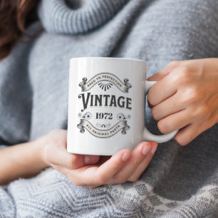 Tasse 2 Couleurs Chaque année Anniversaire Vintage