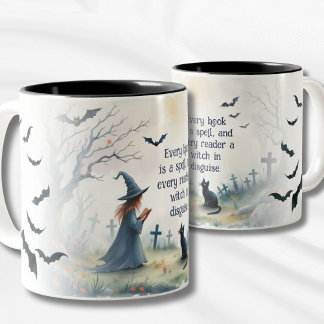 Tasse 2 Couleurs Chaque livre est une chauve-souris