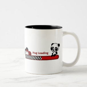 Tasse 2 Couleurs Chargement d'étreinte de panda