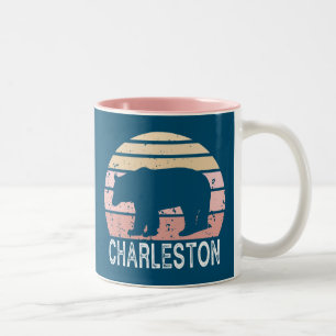 Tasse 2 Couleurs Charleston West Virginie Retro Bear