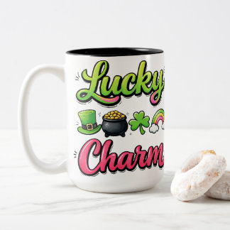 Tasse 2 Couleurs Charme Chanceux St Patrick's Day Arc-en-Ciel Pot d
