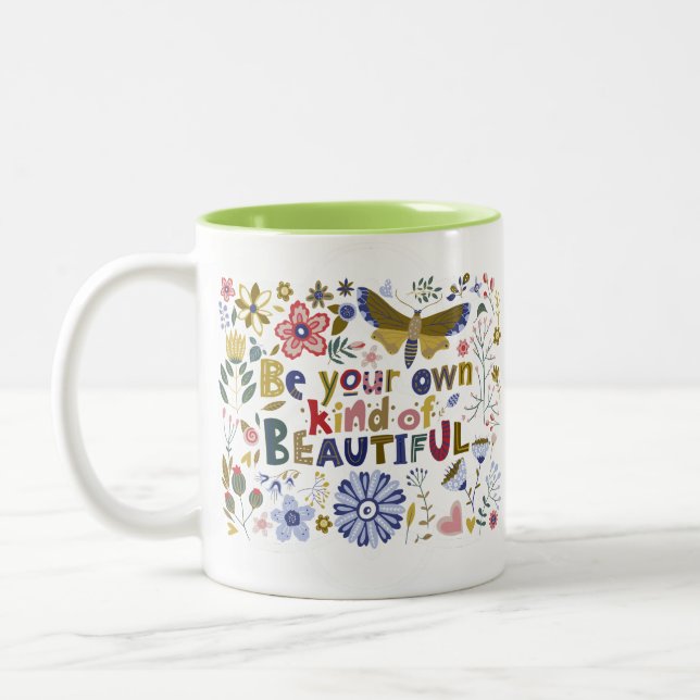 Tasse 2 Couleurs Charming Simple Message Delightful Nature Quote  (Gauche)
