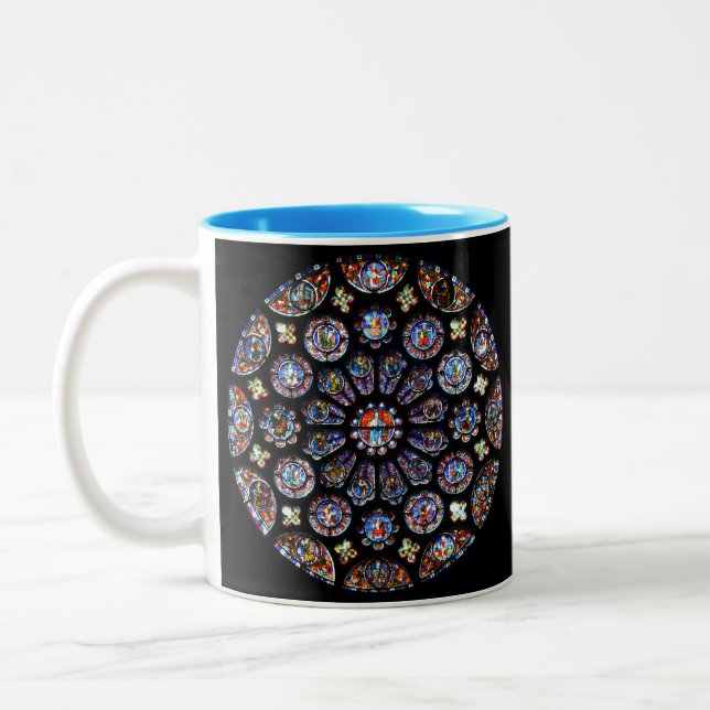 Tasse 2 Couleurs Chartres Rose Window (Gauche)