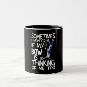 Tasse 2 Couleurs Chasse à l'arc au tir à l'arc à la boue amusant