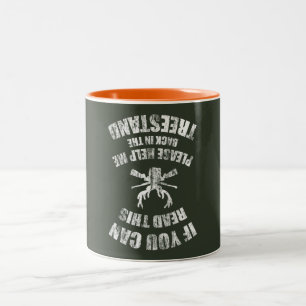 Tasse 2 Couleurs Chasse drôle, cadeau humoristique d'énonciation 