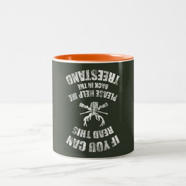 Tasse 2 Couleurs Chasse drôle, cadeau humoristique d'énonciation de (Centre)