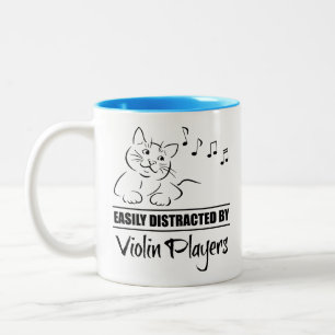 Tasse 2 Couleurs Chat curieux facilement distrait par des joueurs