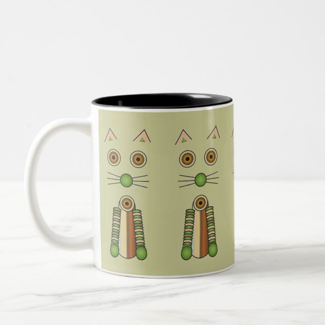 Tasse 2 Couleurs Chat de forêt (Gauche)