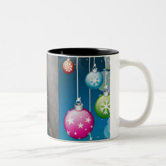 Tasse 2 Couleurs Chat de Noël