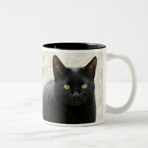 Tasse 2 Couleurs Chat noir