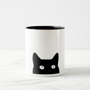 Tasse 2 Couleurs Chat noir