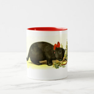 Tasse 2 Couleurs Chat noir chanceux