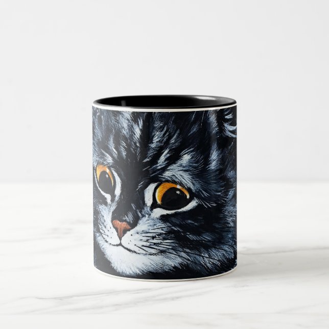 Tasse 2 Couleurs Chat noir de Louis Wain (Centre)