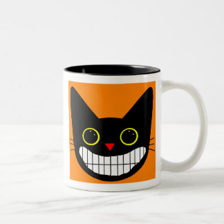 Tasse 2 Couleurs Chat noir heureux