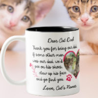 Chat Papa Merci d'être notre papa et photo personn