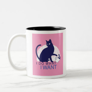 Tasse 2 Couleurs Chat rebelle