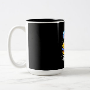 Tasse 2 Couleurs Chat spatial astronaute