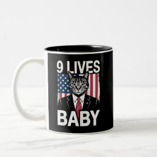 Tasse 2 Couleurs Chat Trump 9 Vit Bébé Drôle Trump Chat