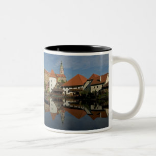 Tasse 2 Couleurs Château, rivière Vltava, Cesky Krumlov,