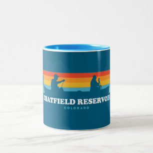 Tasse 2 Couleurs Chatfield Réservoir Colorado Canoë