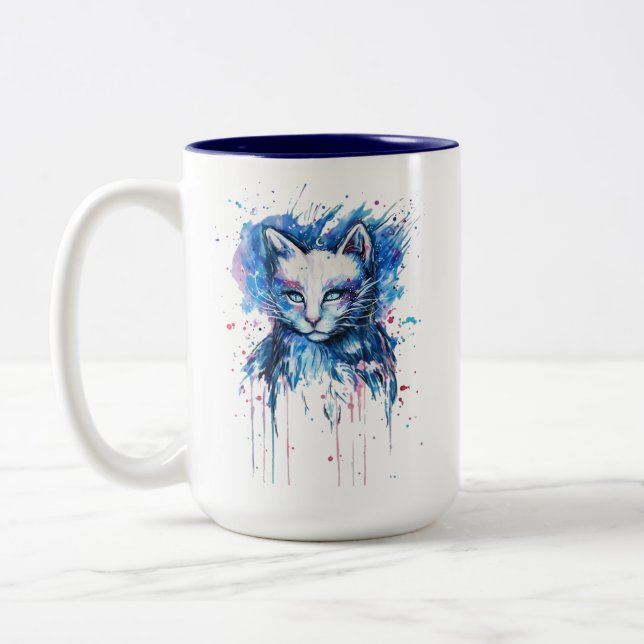 Tasse 2 Couleurs Chaton (Gauche)