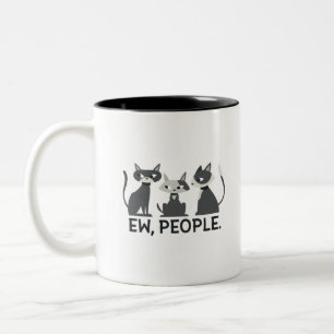 Tasse 2 Couleurs Chats,Beurk,Les gens