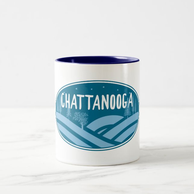 Tasse 2 Couleurs Chattanooga Tennessee Extérieur (Centre)