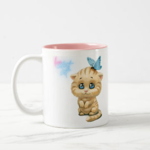 Tasse 2 Couleurs chatte mignonne
