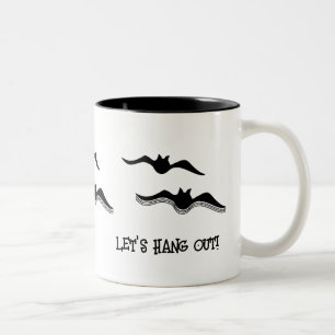 Tasse 2 Couleurs Chauves-souris d'Halloween, Allons-y !