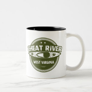 Tasse 2 Couleurs Cheat River, Virginie-Occidentale