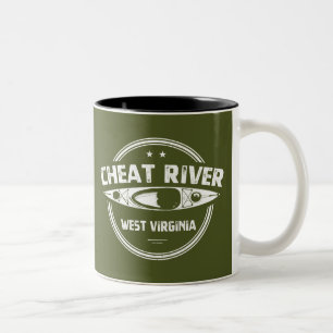 Tasse 2 Couleurs Cheat River, Virginie-Occidentale
