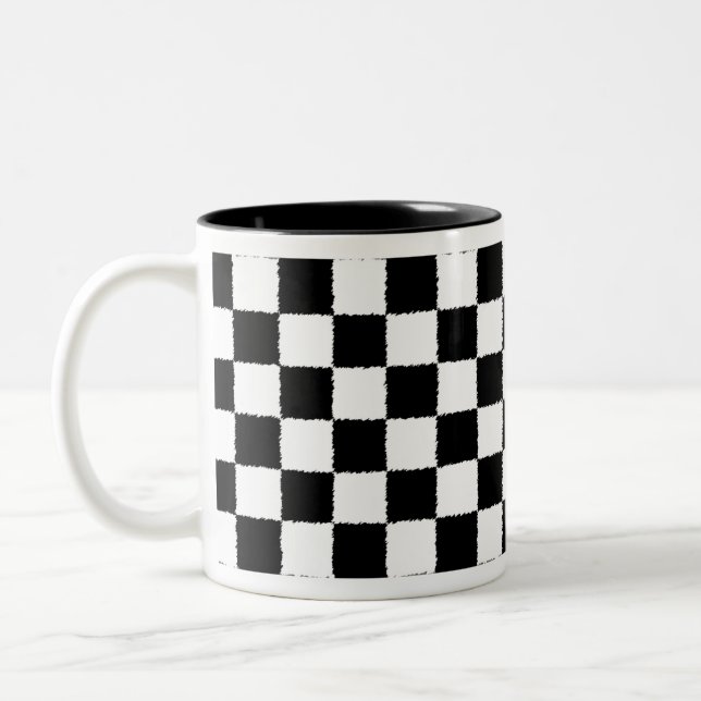 Tasse 2 Couleurs Checkered (Gauche)