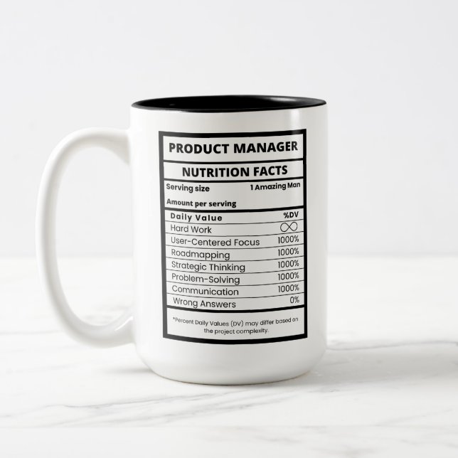 Tasse 2 Couleurs Chef d'équipe du Cool de Product Manager (Gauche)